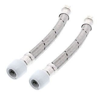 Hep2O Flexible Tap Connector 15mm x 1/2in x 300mm Length HD125A/15W