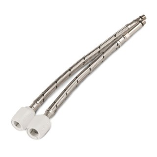 Hep2O Flexible Tap Connector Monobloc Mixers 300mm x 15mm x M10 HD125F/15W Qty 2