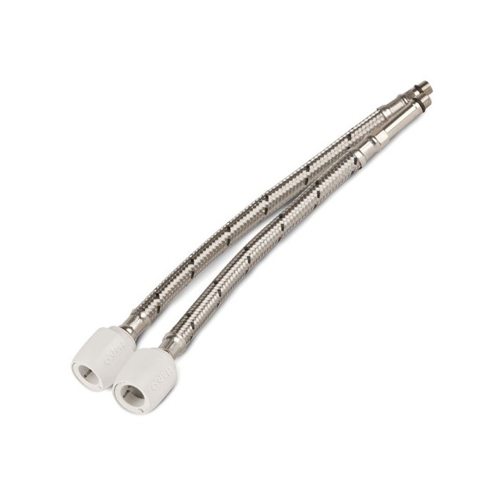 Hep2O Flexible Tap Connector Monobloc Mixers 300mm x 15mm x M10 HD125F/15W Qty 2