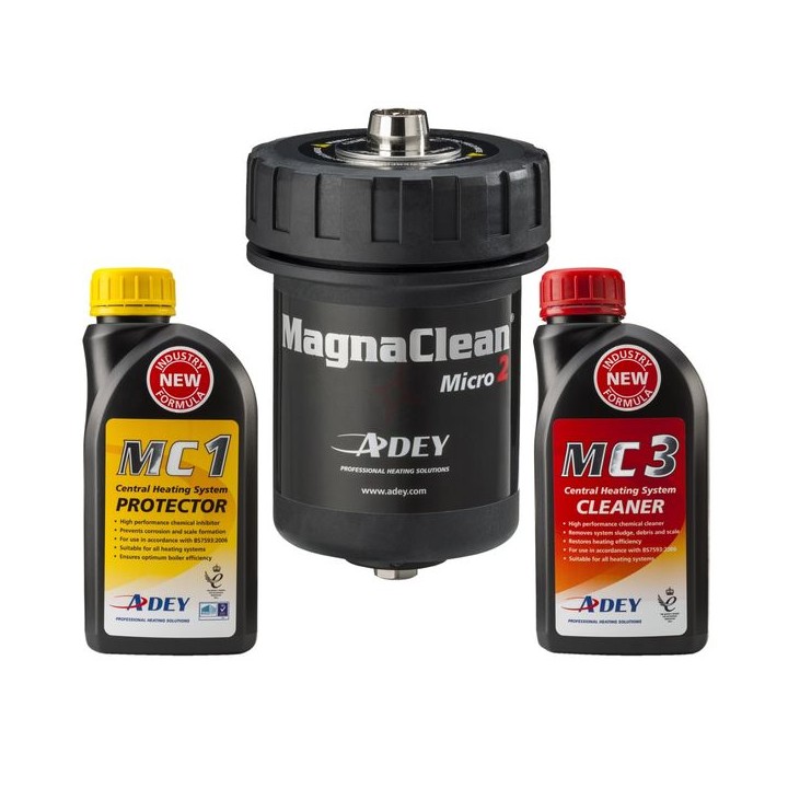 ADEY MagnaClean Micro Filter & Chemical 2pk