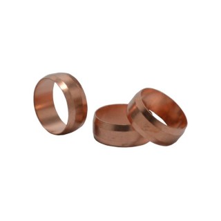 4Trade 15mm Copper Olives (Pack of 10)