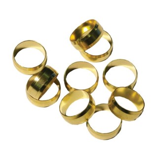 4Trade 15mm Brass Olives (Pack of 10)