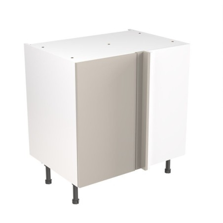 Flatpack Corner Base Unit Value Slab Standard Matt Light Grey 800mm - FKKM1237