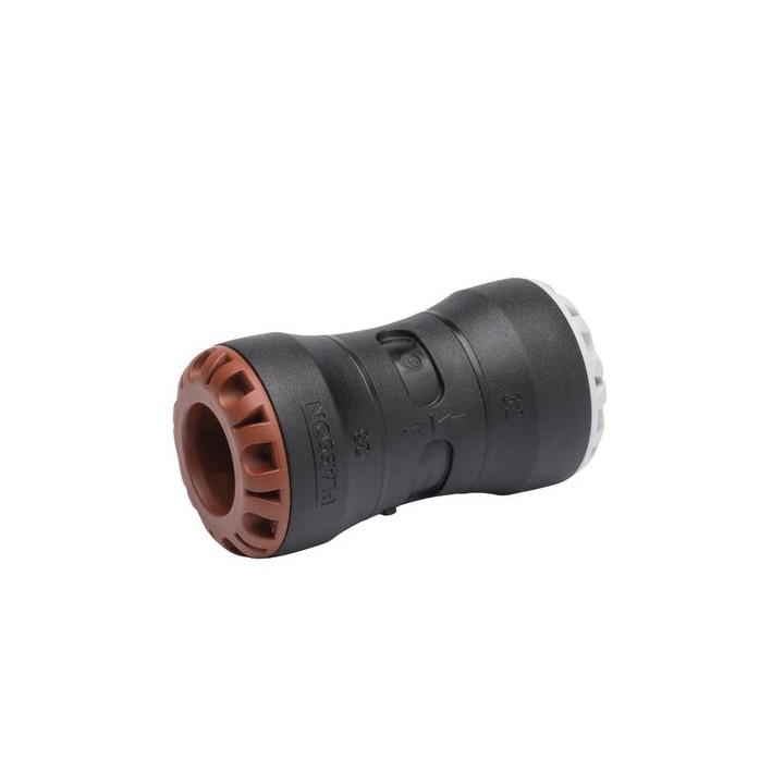Plasson Pushfit Copper Pipe Adaptor 15 mm x 25 mm 1001CU025015