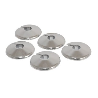 4Trade Pipe Collars Chrome 15mm Pack 5