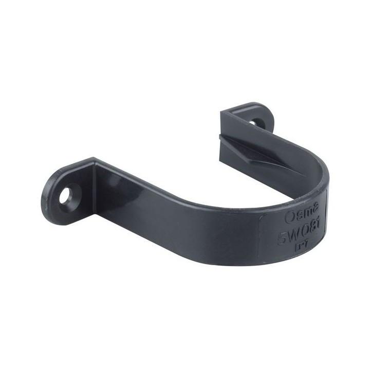 Osma Waste push-fit pipe bracket black 40mm