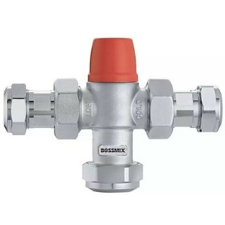 BOSSMix™ TMV2/3 Thermostatic Mixing Valve Includes NRV & STRNRS 22mm