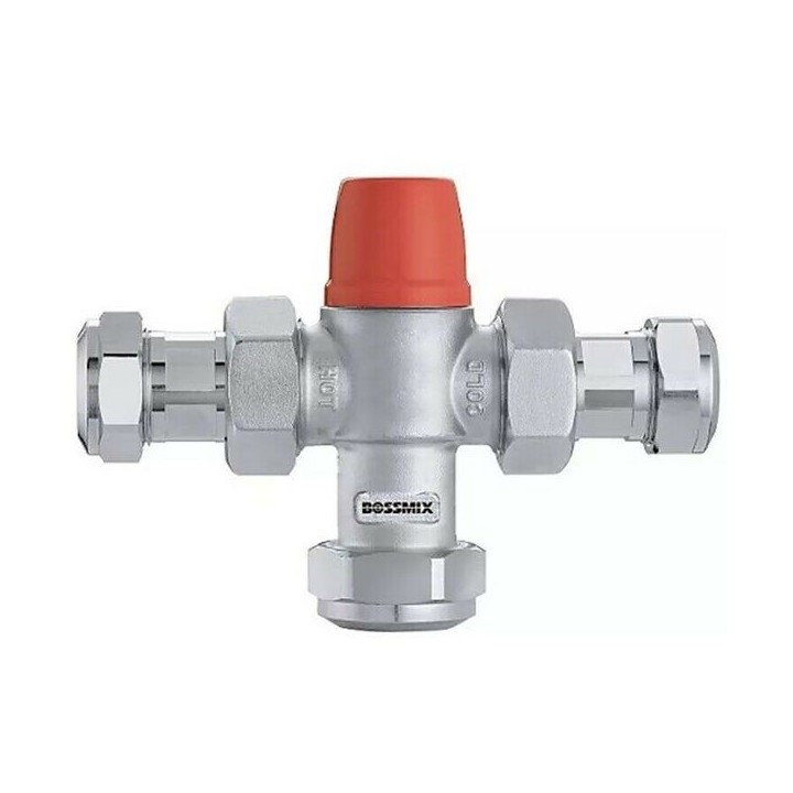 BOSSMix™ TMV2/3 Thermostatic Mixing Valve Includes NRV & STRNRS 22mm
