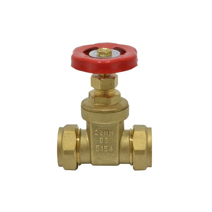 WRAS Gate Valve Brass 15mm CxC BS5154