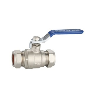 Blue Handle Lever Ball Valve - 22mm