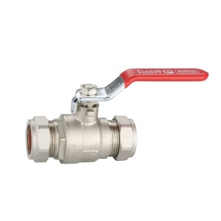 Red Handle Lever Ball Valve - 15mm