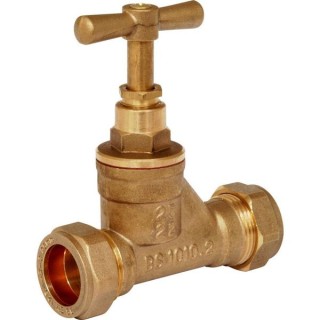 WRAS Stop Cock Copper x Poly 22mm x 25mm EN1213