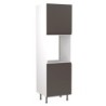 Flatpack Single Oven Tower J-pull Ultra Matt Graphite Slab 600mm - FKKJ0931