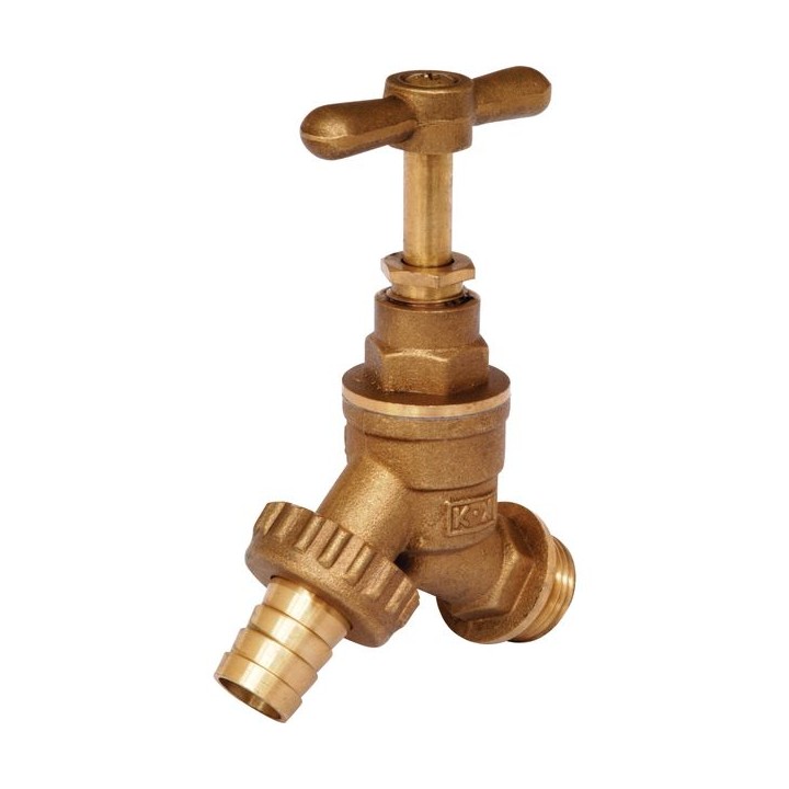 Brass Hose Union Bibtap 1/2in