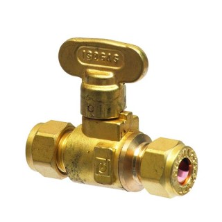 15mm ISOGAS Isolating Valve Brass