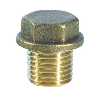 Compression Brass Flanged Plug 9mm