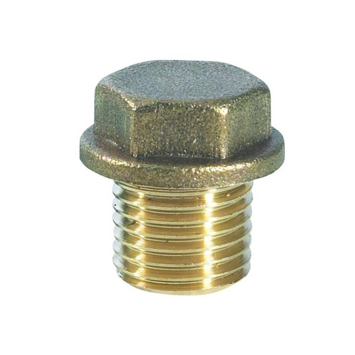 Compression Brass Flanged Plug 9mm