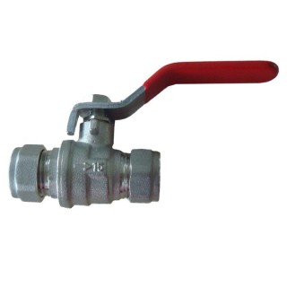 Lever Ball Valve CxC Red 15mm