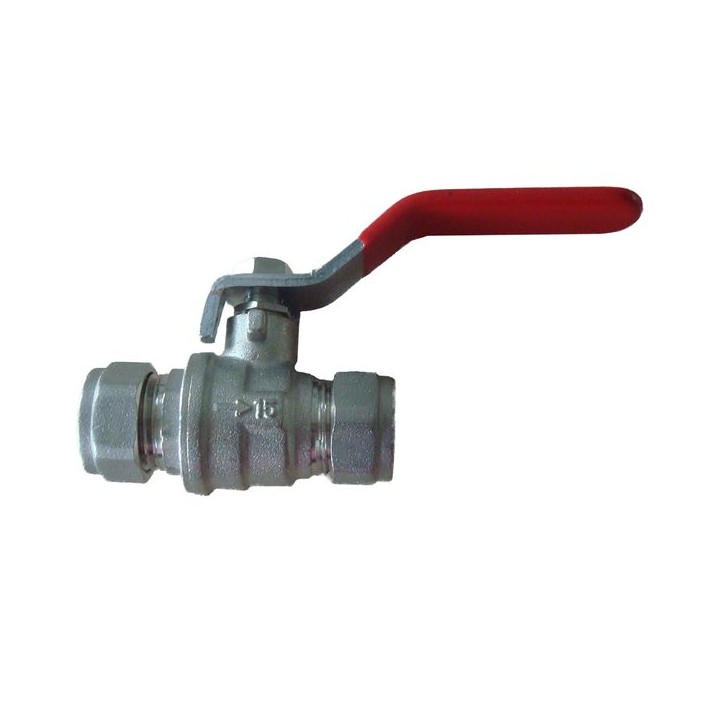 Lever Ball Valve CxC Red 15mm