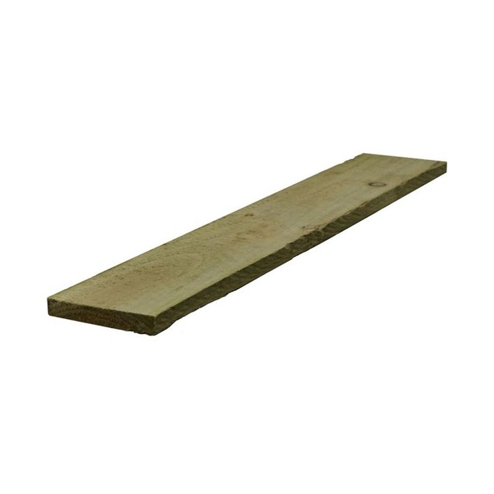 22mm x 100mm x 1.8m Green Treated Fencing Board