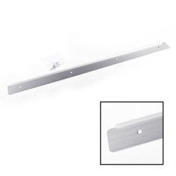 Centurion CJ182L Worktop End Trim Matt Silver Aluminium 630 x 40mm 6mm Radius