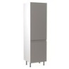 Flatpack Larder Unit J-pull Super Gloss Dust Grey 600mm - FKKJ0334