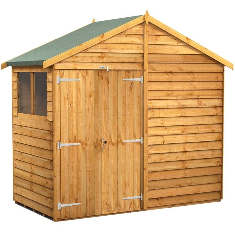 4 x 8 Power Overlap Apex Double Door Shed 4 x 8 Power Overlap Apex Double Door Shed