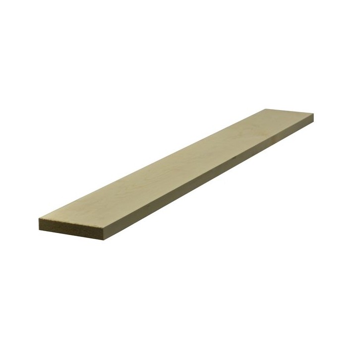 25mm x 125mm BSW Redwood Planed Square Edge 5TH Finished Size 20mm x 119mm