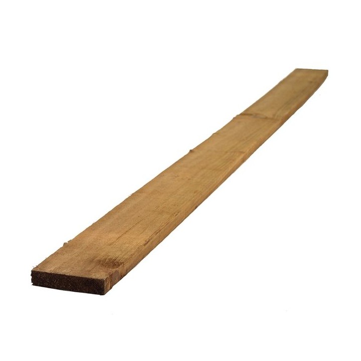 Bsw Brown Treated Fencing Board 22 x 150mm x 1.5m