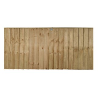 Pressure Treated Closeboard Fence Panel 6ft x 3ft Pack of 5
