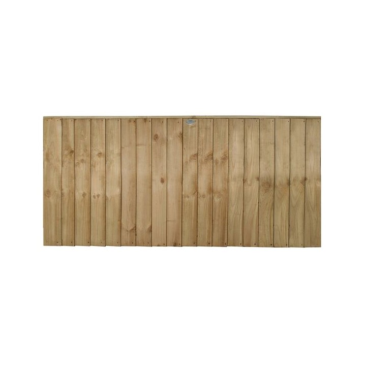 Pressure Treated Closeboard Fence Panel 6ft x 3ft Pack of 5
