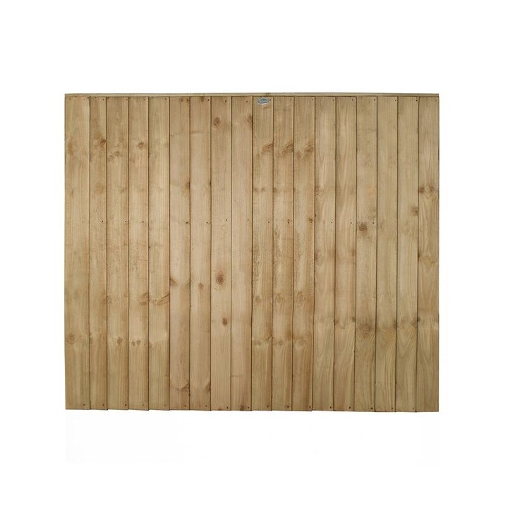 Pressure Treated Closeboard Fence Panel 6ft x 5ft - Pack of 3
