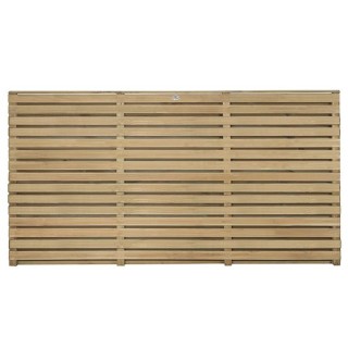 Pressure Treated Double Slatted Fence Panel 6ft x 3ft Pack of 5