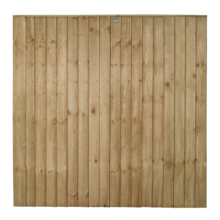Pressure Treated Closeboard Fence Panel 6ft x 6ft Pack of 5