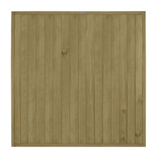 Pressure Treated Vertical Tongue and Groove Fence Panel 6ft x 6ft Pack of 3