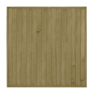 Pressure Treated Vertical Tongue and Groove Fence Panel 6ft x 6ft Pack of 4