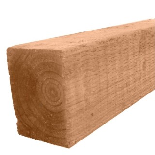 Bsw Brown Treated UC4 Incised Fence Post 75 x 75mm x 2.1m