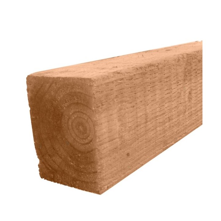 Bsw Brown Treated UC4 Incised Fence Post 75 x 75mm x 2.1m
