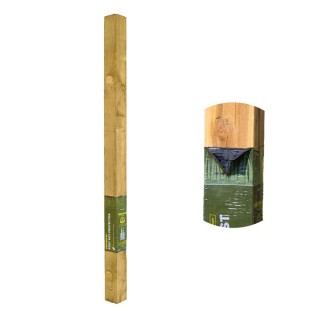 1.8m High 100 x 100mm Postsaver Rot Protected UC4 Fence Post