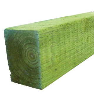 Bsw Green Treated UC4 Incised Fence Post 75 x 75mm x 2.1m