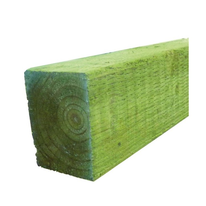 Bsw Green Treated UC4 Incised Fence Post 75 x 75mm x 2.1m