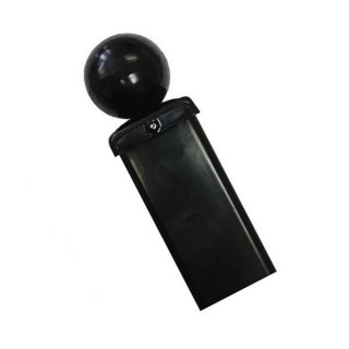 Universal Blank Ball Top Metal Post 70mm Square x 1400mm Long Concrete-in Zinc & Powder BP70X1400BZP