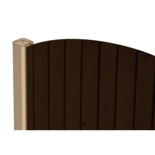 2440mm x 109mm x 94mm Supreme Concrete Fence Post Slotted End