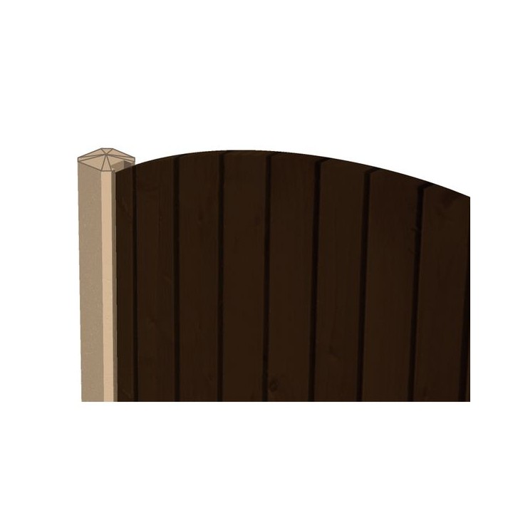 2440mm x 109mm x 94mm Supreme Concrete Fence Post Slotted End