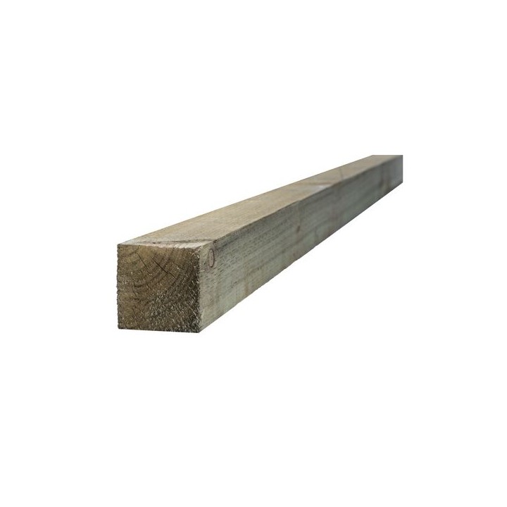 Bsw Green Treated UC4 Incised Fence Posts 100 x 100mm x 2.1m