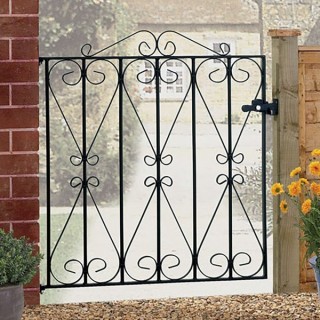 Regent Low Single Metal Gate 991mm GAP x 914mm High Zinc & Powder RSZP4