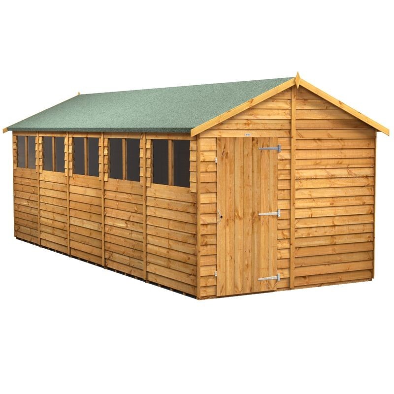 20 x 8 Power Overlap Apex Shed 20 x 8 Power Overlap Apex Shed