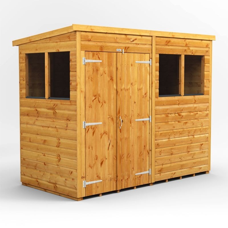 8 x 4 Power Pent Double Door