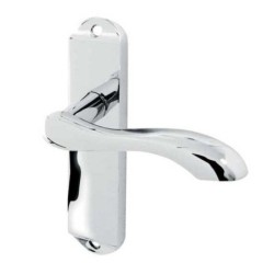 Frelan Hardware Jedo Stylo Lever On Rose Handle Polished Chrome and Satin Chrome