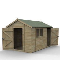 Timberdale 12 x 8 Apex Dble Dr Combo - Home Delivery